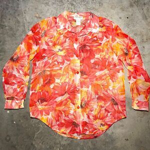 Graver Studio 90s Floral Long Sleeve Blouse USA